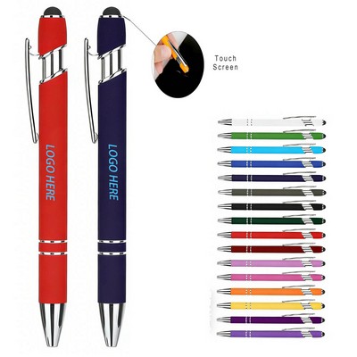 Ellipse Soft w/ Stylus-Laser Engraved-Metal Pen