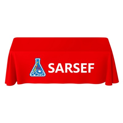 8' Draped 4-Sided Table Cover (Full Color All Wrap)